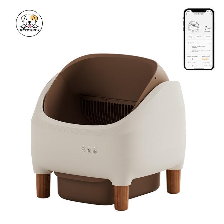 Eco Pet Supply DRH Self-Cleaning Litter Box Mini – Smart Automatic Cat Litter Box with Odor Control and Easy Maintenance