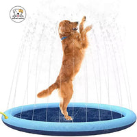 Eco Pet Supply Dog Sprinkler Splash Pad – Durable PVC Outdoor Water Play Mat for Pets with Anti-Slip Design, 170cm Diameter, Easy Setup for Summer Fun