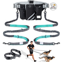 Eco Pet Supply Latest Hands-Free Dual Padded Handles Dog Leash – Adjustable Reflective Leash for Comfortable Walking and Running
