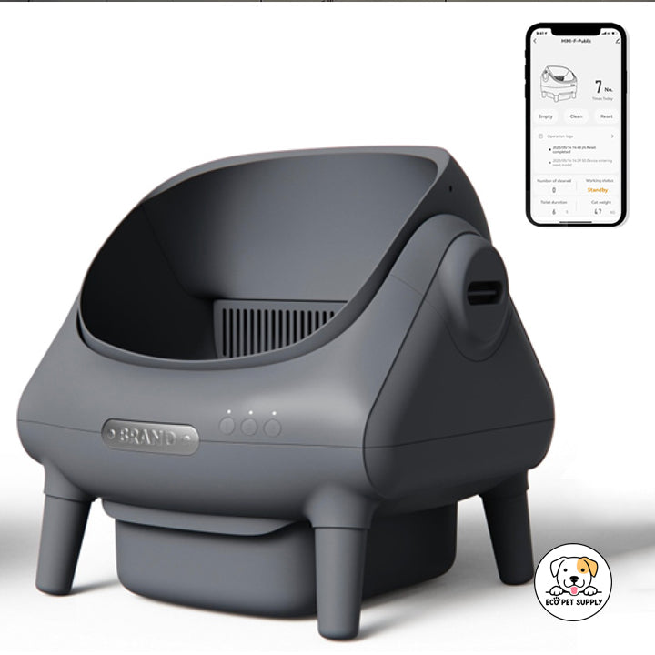 Eco Pet Supply Smart Self-Cleaning Cat Litter Box Brown