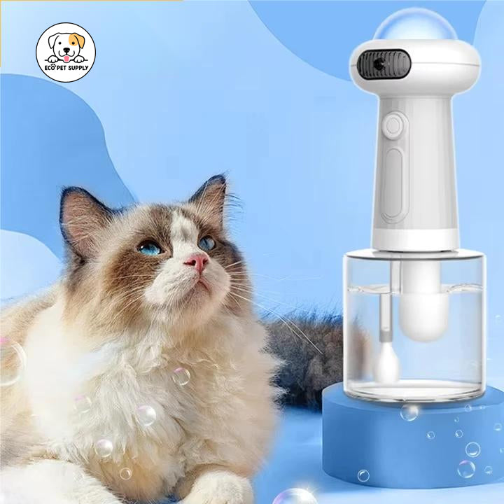 Eco Pet Supply Automatic Pet Foam Machine – Rechargeable Dog Bath Dispenser with IPX7 Waterproof Design, 1200mAh Battery, and Efficient Shampoo Mixing for Cats and Dogs