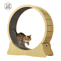 Eco Pet Supply Circle Household Interactive Pet Tread Running Wheel – Durable Fiberboard Cat Climbing Frame for Indoor Exercise & Play