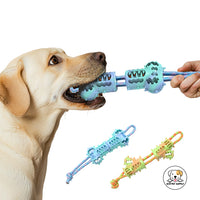 Eco Pet Supply Dog Teeth Cleaning Toy – Durable TPR Chew Toy with Squeaker for Dental Health and Interactive Play