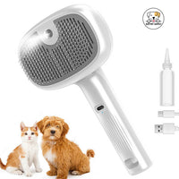 Eco Pet Supply Self-Cleaning Pet Hair Grooming Brush – Anti-Static, Water Spray Function, Ergonomic Design for Dogs and Cats