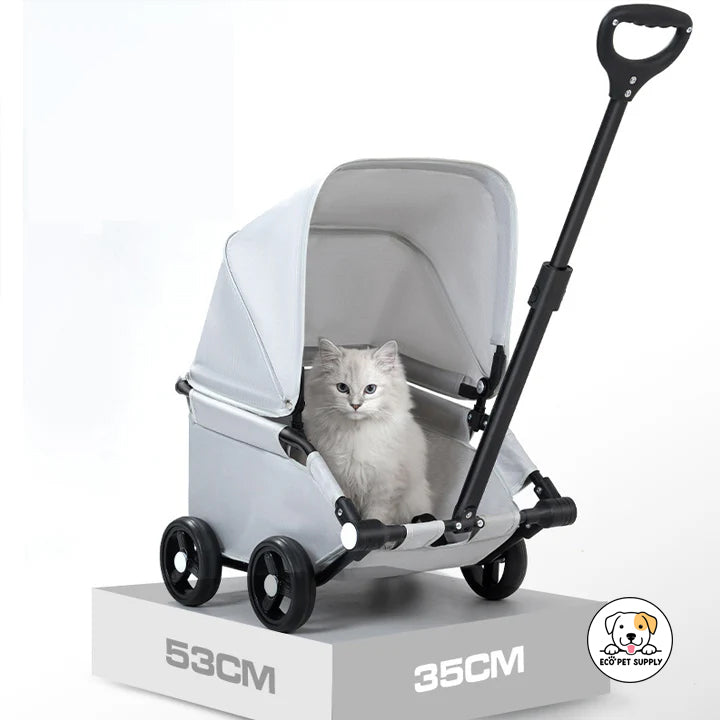 Eco Pet Supply Lightweight Foldable Double Pet Stroller