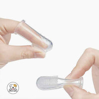 Eco Pet Supply Small Dog and Cat Toothbrush Trending Pet Finger Toothpaste Holder with Sustainable Plastic Silicone Materials