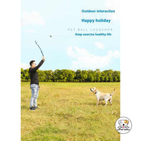 Eco Pet Supply  Eco-Friendly Retractable Dog Training Cue – Durable Interactive Teaser Toy for Pet Exercise and Bonding