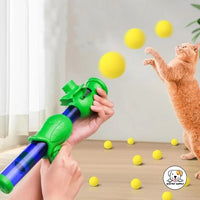 Eco Pet Supply 1 EVA Launcher + Interactive Tennis Balls Green