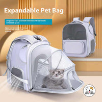 Eco Pet Supply Large Opening Foldable Pet Travel Bag with Expandable Capacity and Breathable Design for Dogs and Cats