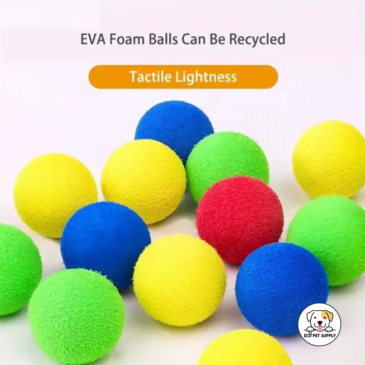 Eco Pet Supply 1 EVA Launcher + Interactive Tennis Balls Green