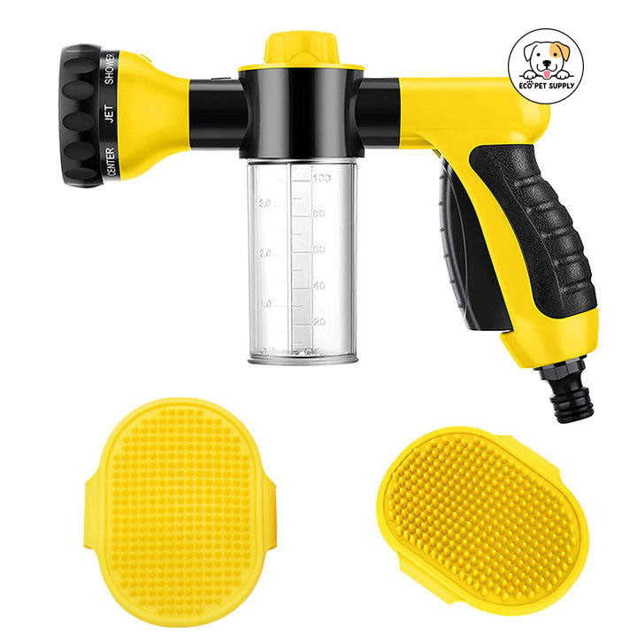Eco Pet Supply Nozzle Garden Hose Sprayer Pet Clean Water Foam Bottle Soap Dog Spray Cleaner Made of Plastic