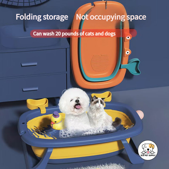 Eco Pet Supply Folding Crab Shaped Pet Cleaning Bathtub