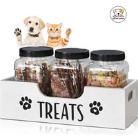 Eco Pet Supply Elegant Wooden Dog Treat Box – Stylish Storage for Fresh & Tasty Treats!