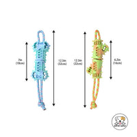 Eco Pet Supply Dog Teeth Cleaning Toy – Durable TPR Chew Toy with Squeaker for Dental Health and Interactive Play