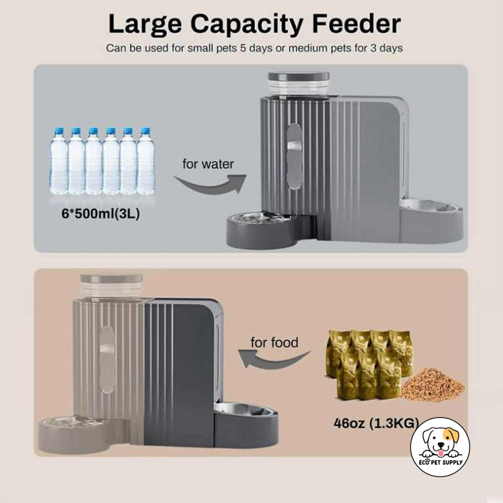 Eco Pet Supply Large Capacity Automatic Gravity Cat Feeder
