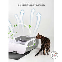 Eco Pet Supply Smart Self-Cleaning Pet Litter Box Gray