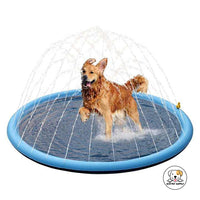 Eco Pet Supply Dog Sprinkler Splash Pad – Durable PVC Outdoor Water Play Mat for Pets with Anti-Slip Design, 170cm Diameter, Easy Setup for Summer Fun