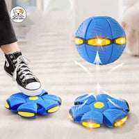 Eco Pet Supply Interactive UFO Dog Toy – Durable Plastic Design with Engaging Lights and Sounds for Active Play and Mental Stimulation