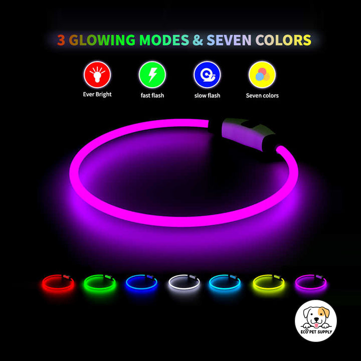 Eco Pet Supply Multi-Color USB Rechargeable LED Night Light – Touch Control, Dimmable Brightness, Portable Design for Bedroom, Nursery, and Travel Use