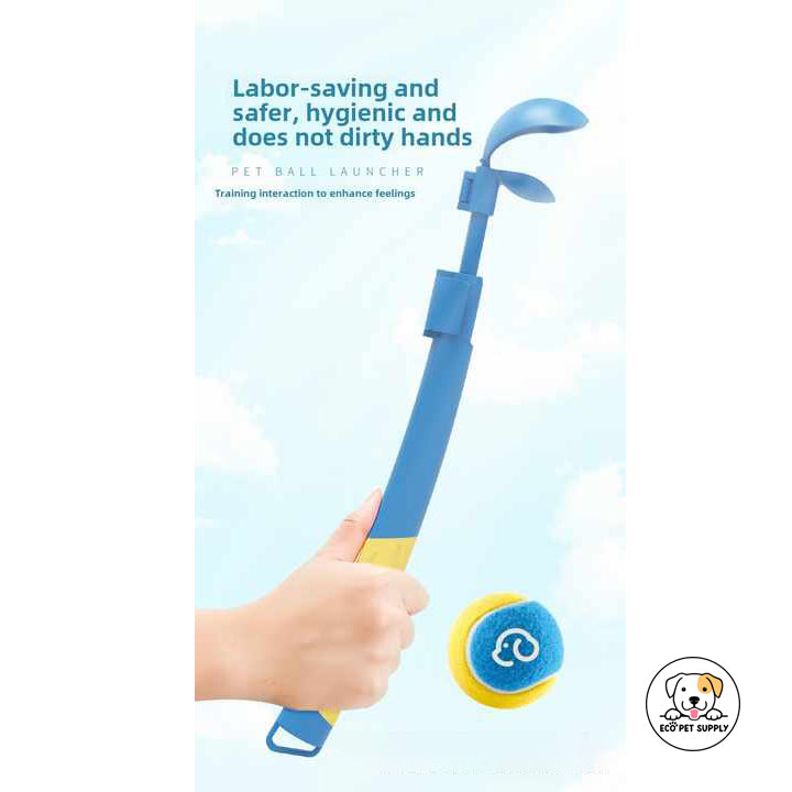 Eco Pet Supply  Eco-Friendly Retractable Dog Training Cue – Durable Interactive Teaser Toy for Pet Exercise and Bonding