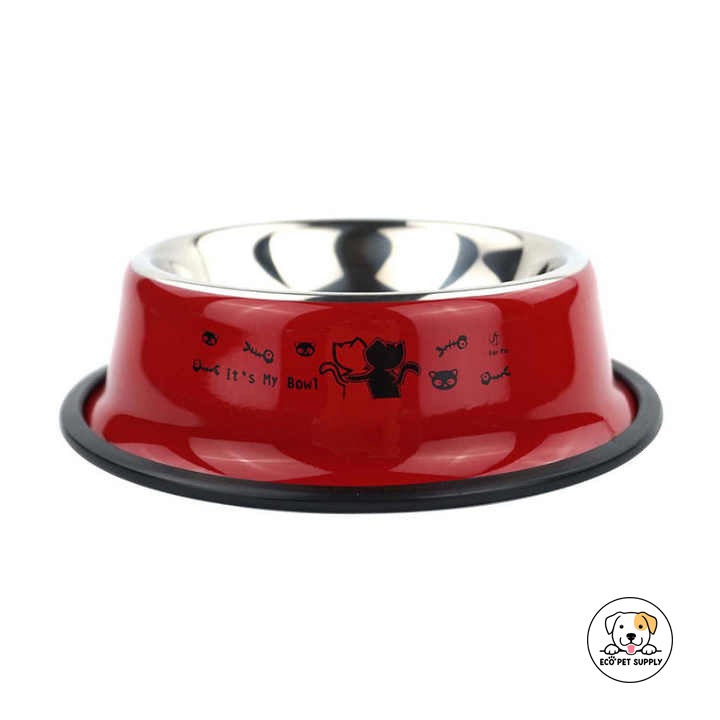 Eco Pet Supply Steel Pet Food Bowl – Durable, Anti-Slip Design