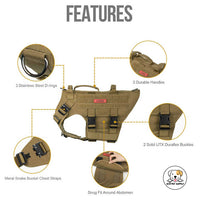 Eco Pet Supply Heavy-Duty Tactical Dog Harness