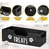 Eco Pet Supply Elegant Wooden Dog Treat Box – Stylish Storage for Fresh & Tasty Treats!