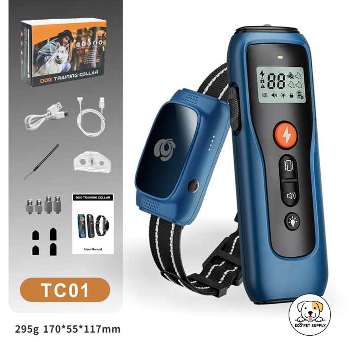 Eco Pet Supply Pet Training Anti Bark Dog Collar with Wrist Strap