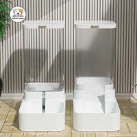 Eco Pet Supply 2-in-1 Automatic Pet Feeder and Water Dispenser – Gravity-Fed, Spill-Free, BPA-Free, Easy to Clean & Perfect for Cats and Dogs of All Sizes