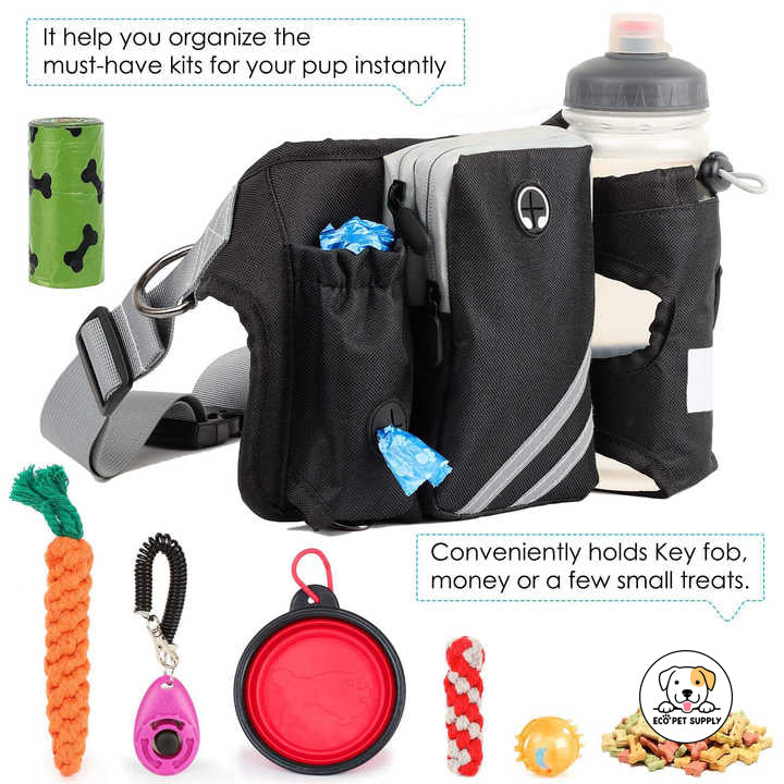 Eco Pet Supply Latest Hands-Free Dual Padded Handles Dog Leash – Adjustable Reflective Leash for Comfortable Walking and Running