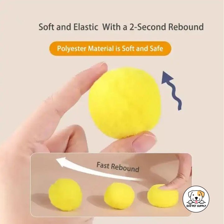 Eco Pet Supply 1 EVA Launcher + Interactive Tennis Balls Green