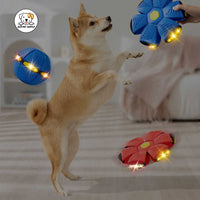Eco Pet Supply Interactive UFO Dog Toy – Durable Plastic Design with Engaging Lights and Sounds for Active Play and Mental Stimulation