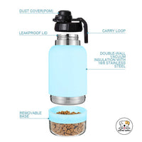 Eco Pet Supply Dog Travel Water Bottle – Portable Leak-Proof Pet Water Dispenser with Foldable Bowl