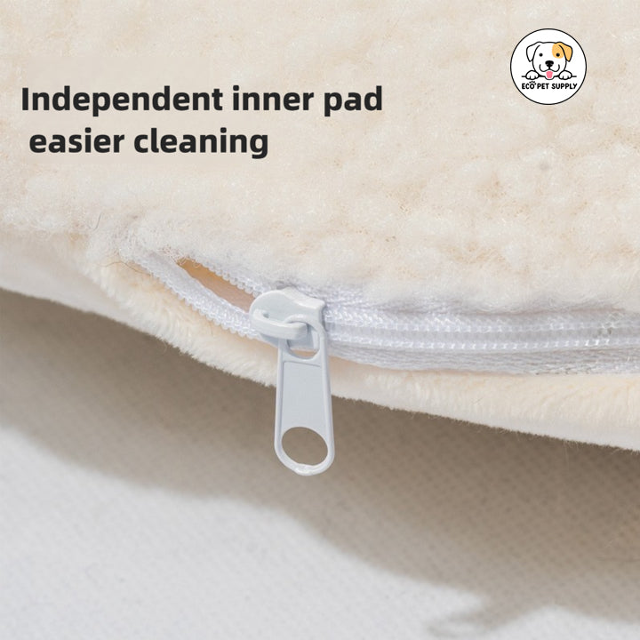 Eco Pet Supply Luxury Winter Warm Dog Bed with Non-Slip Bottom and Cozy Plush Interior for Small and Meduim Pets