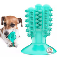 Eco Pet Supply Cartoon‑Shaped Cactus TPR Dog Toothbrush