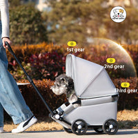 Eco Pet Supply Lightweight Foldable Double Pet Stroller