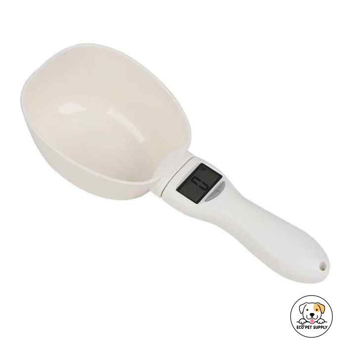 Eco Pet Supply 800g/250ml High Precision Multifunctional Handheld Digital Pet Food Scale – Electronic Measuring Spoon for Cats & Dogs – LCD Display, Tare Function, Auto Power-Off