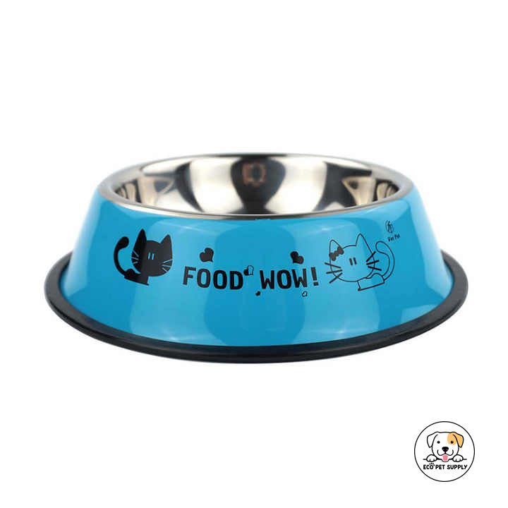 Eco Pet Supply Steel Pet Food Bowl – Durable, Anti-Slip Design