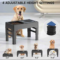 Eco Pet Supply Stainless Steel Portable Raised Pet Bowl