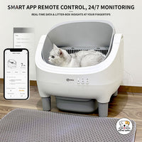 Eco Pet Supply Smart Self-Cleaning Cat Litter Box Brown