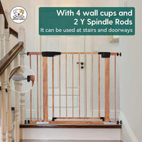 Eco Pet Supply Adjustable Child Safety Gate for Stairs and Doorways Retractable and Pet Friendly Baby Gate