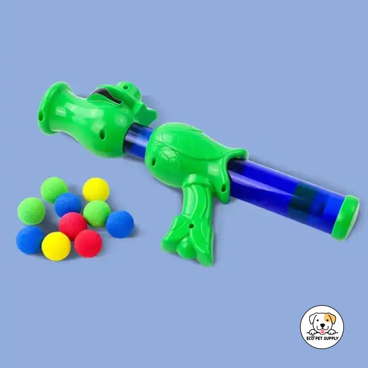 Eco Pet Supply 1 EVA Launcher + Interactive Tennis Balls Green