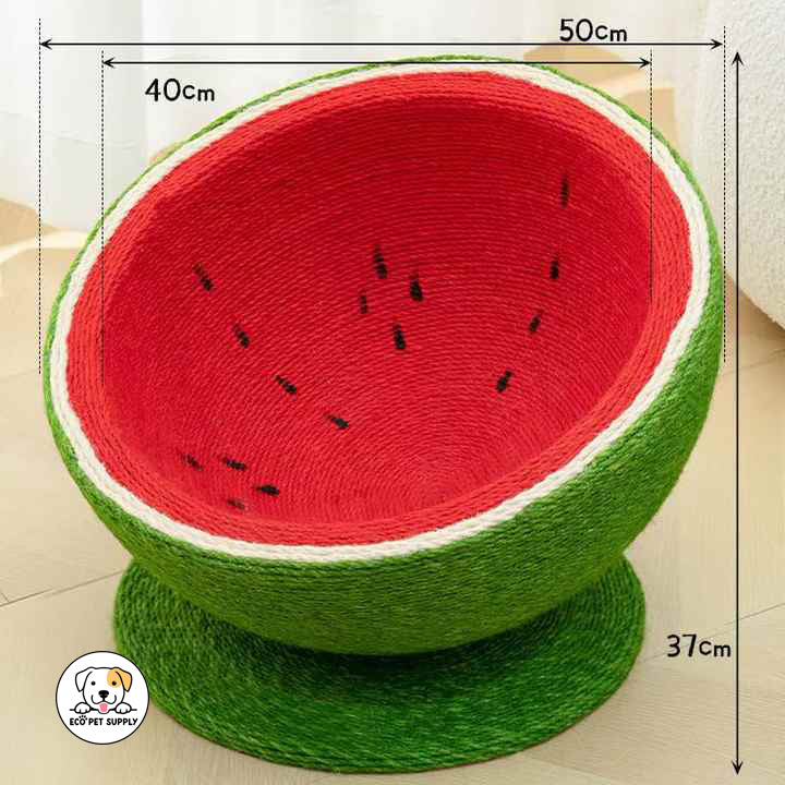 Eco Pet Supply Watermelon Natural Sisal Cat Scratcher Bed