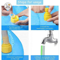 Eco Pet Supply Dog Sprinkler Splash Pad – Durable PVC Outdoor Water Play Mat for Pets with Anti-Slip Design, 170cm Diameter, Easy Setup for Summer Fun