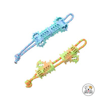 Eco Pet Supply Dog Teeth Cleaning Toy – Durable TPR Chew Toy with Squeaker for Dental Health and Interactive Play