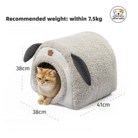 Eco Pet Supply Luxury Winter Warm Dog Bed with Non-Slip Bottom and Cozy Plush Interior for Small and Meduim Pets