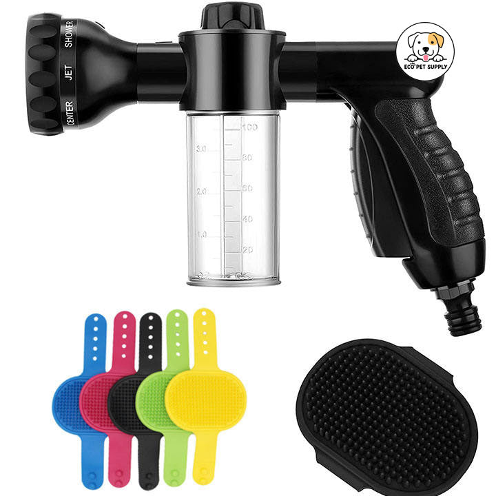 Eco Pet Supply Nozzle Garden Hose Sprayer Pet Clean Water Foam Bottle Soap Dog Spray Cleaner Made of Plastic
