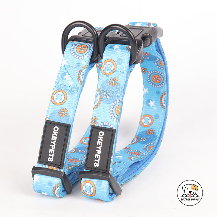 Eco Pet Supply baby Dog Harness Leash Set blue