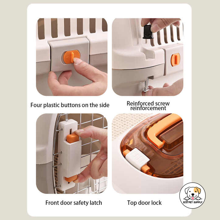 Eco Pet Supply Cat Cages Dog Carrier with Removable Tray