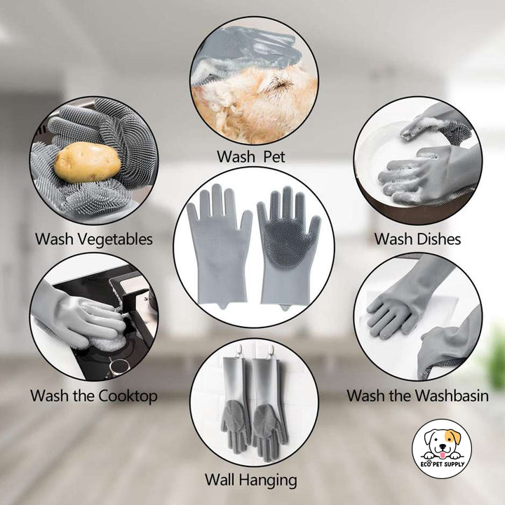Eco Pet Supply Products Dogs & Cats Bathing Gloves